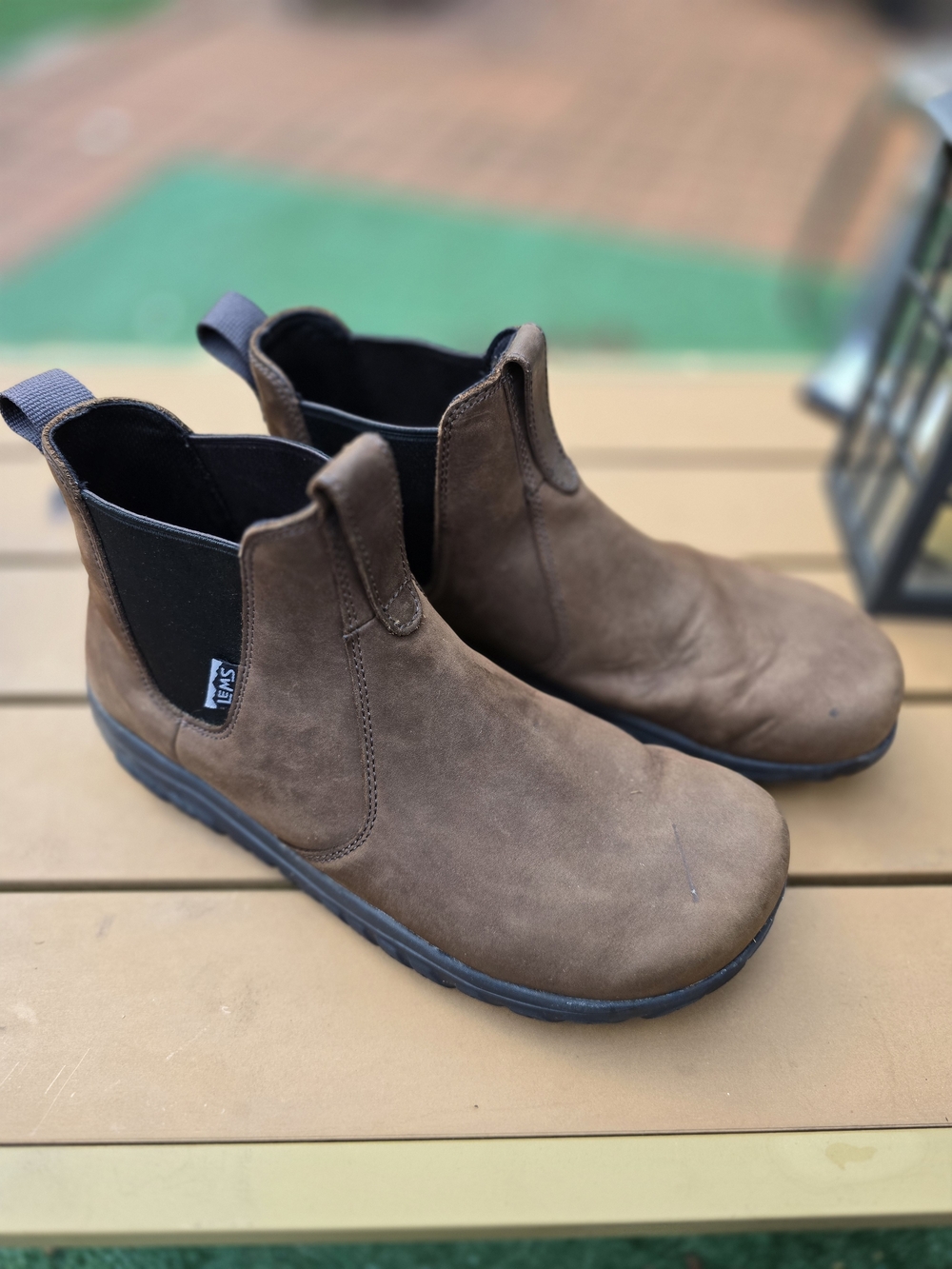 Lems Chelsea Boot Waterproof Espresso Brown Leather Barefoot Size 11.5M 13W